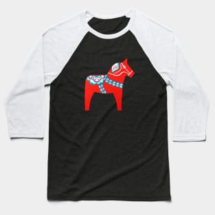 Tie Dye Dala Horse Baseball T-Shirt